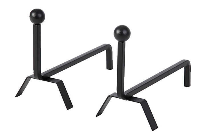 Chenet en acier Dixneuf Doppio, lot de 2