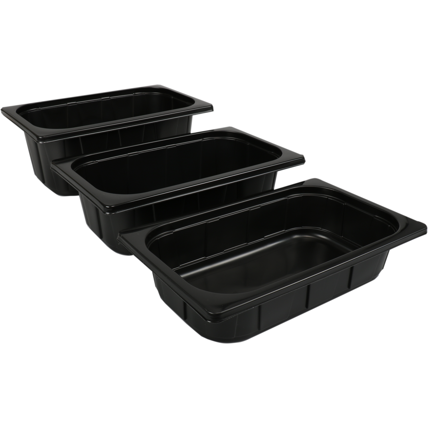 Bak, PP, 1650ml, 1/4 gastronormbak, 265x162x60mm, zwart