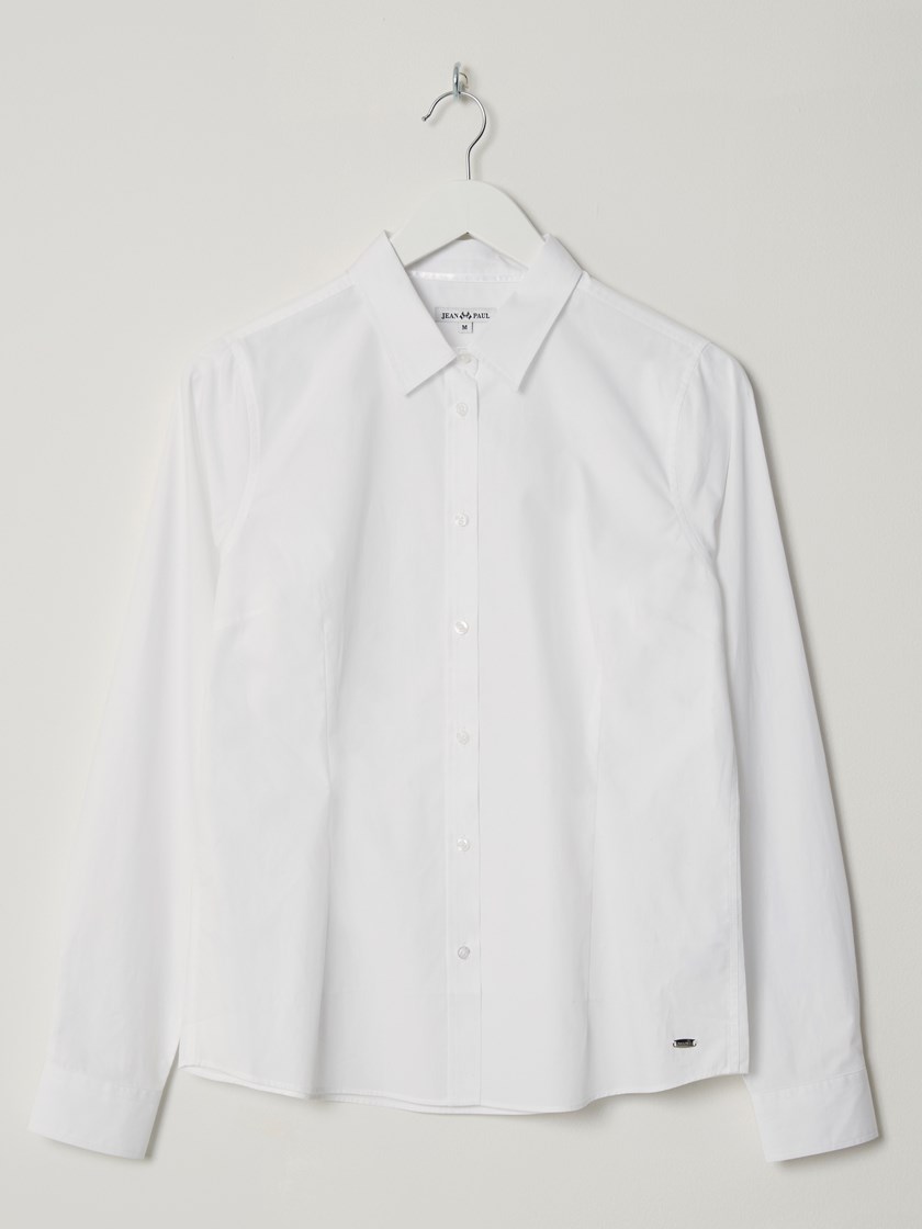 Classic poplinskjorte Bright White