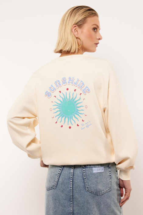 Fluresk ecru dames sweater