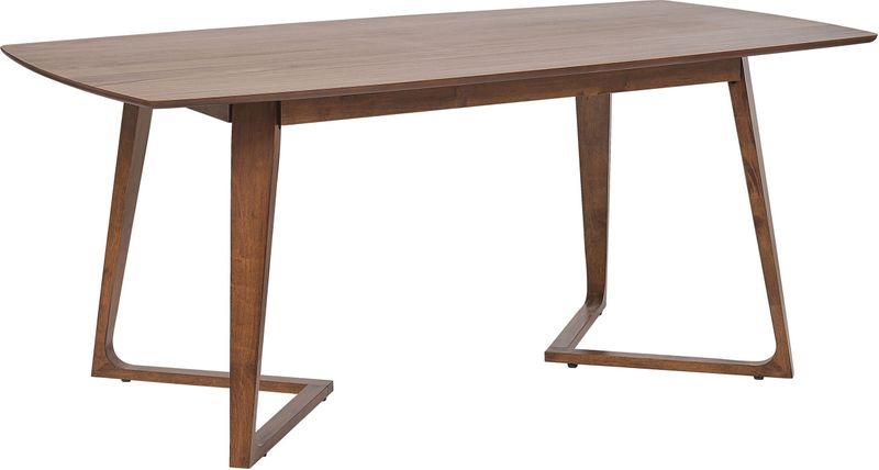HUXTER - Eettafel - Donkere houtkleur - 90 x 180 cm - MDF