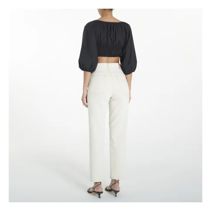 B Sides Jean Taille Haute Louis | Tile White