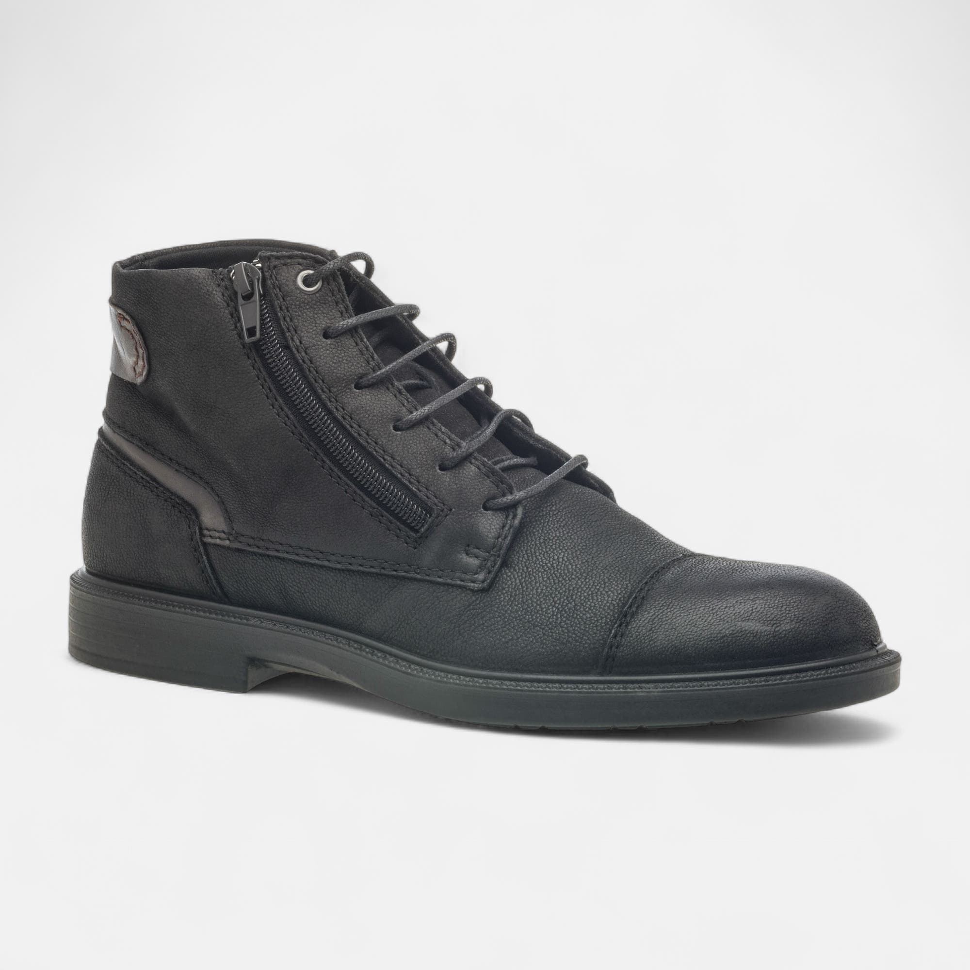 Bottines Homme en cuir noir