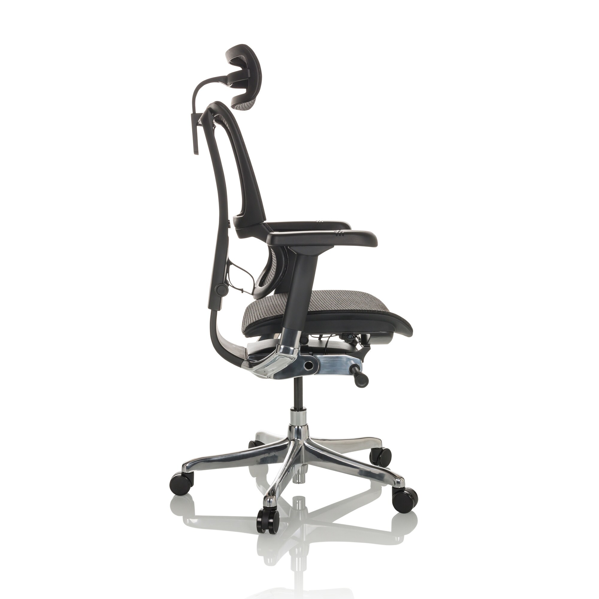 Luxus Chefsessel ERGOHUMAN SLIM GEN2 Netzstoff mit Armlehnen (höhenverstellbar) hjh OFFICE