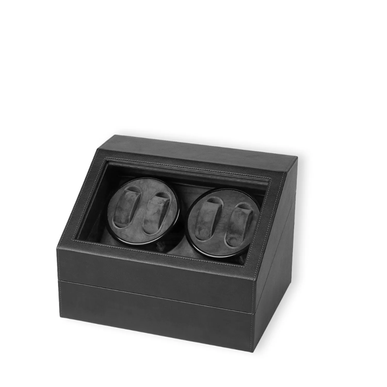 Dissing Watch Winder 4 ure Sort Imiteret Læder 0000273