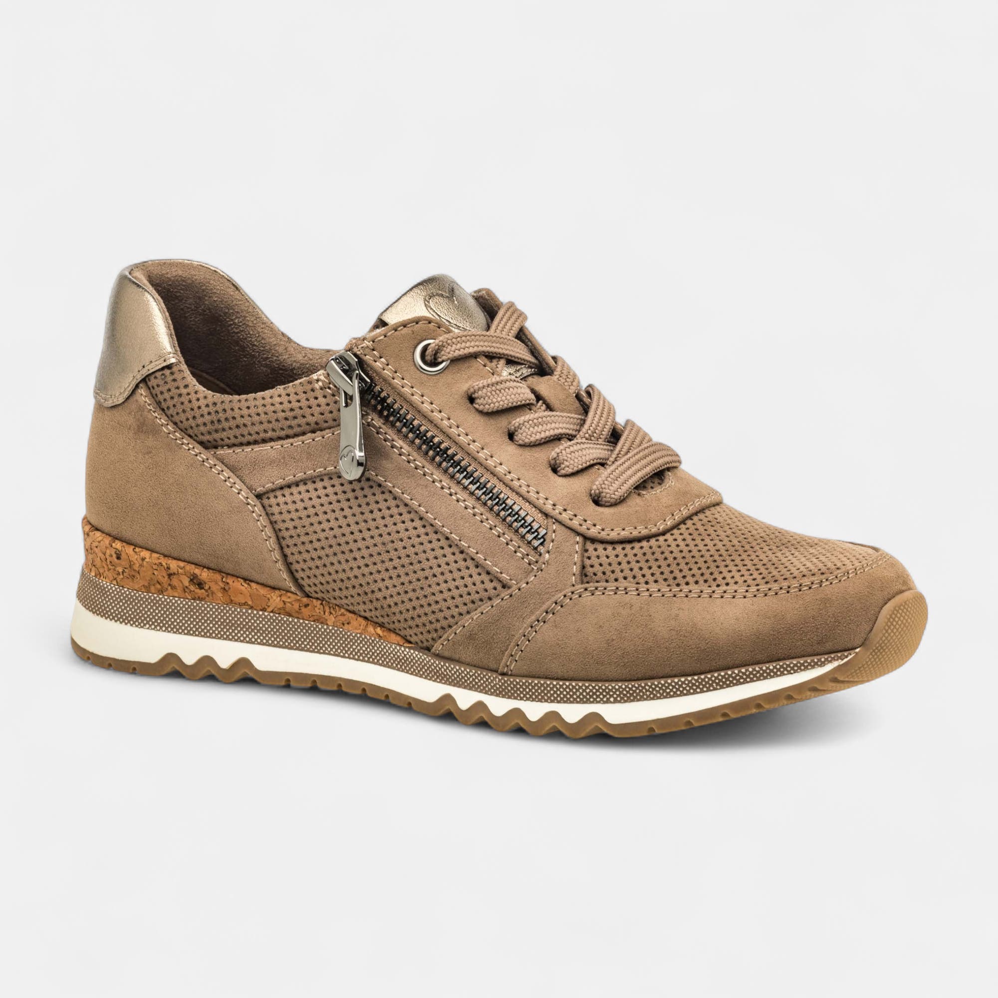 Baskets basses Femme taupe