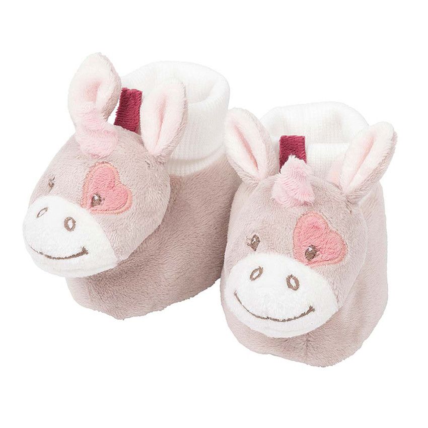 Chaussons d'éveil - Jade la licorne - Doré