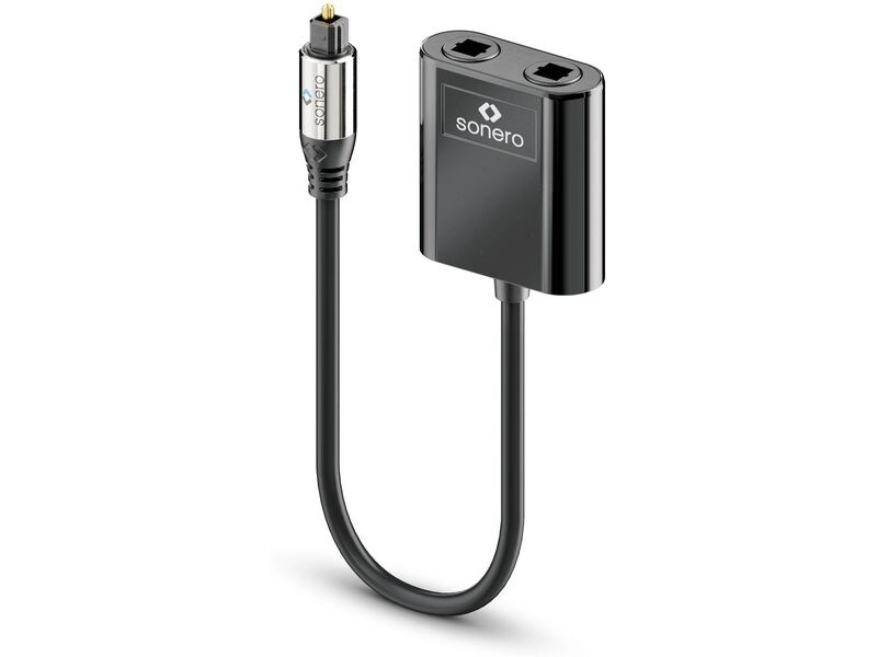 sonero Audio-Adapter S-OCA001 Toslink - Toslink Premium optischer Toslink Audio Splitter