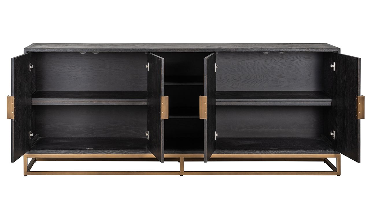 Dressoir 210693 Blackbone Brass B225 x D45 x H91 cm
