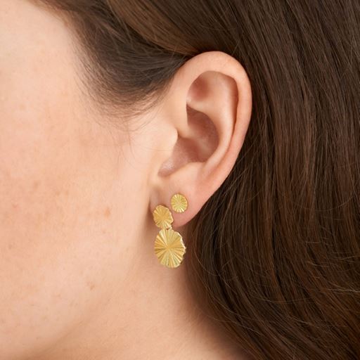 Pure By Nat Øreringe, Gold Plated