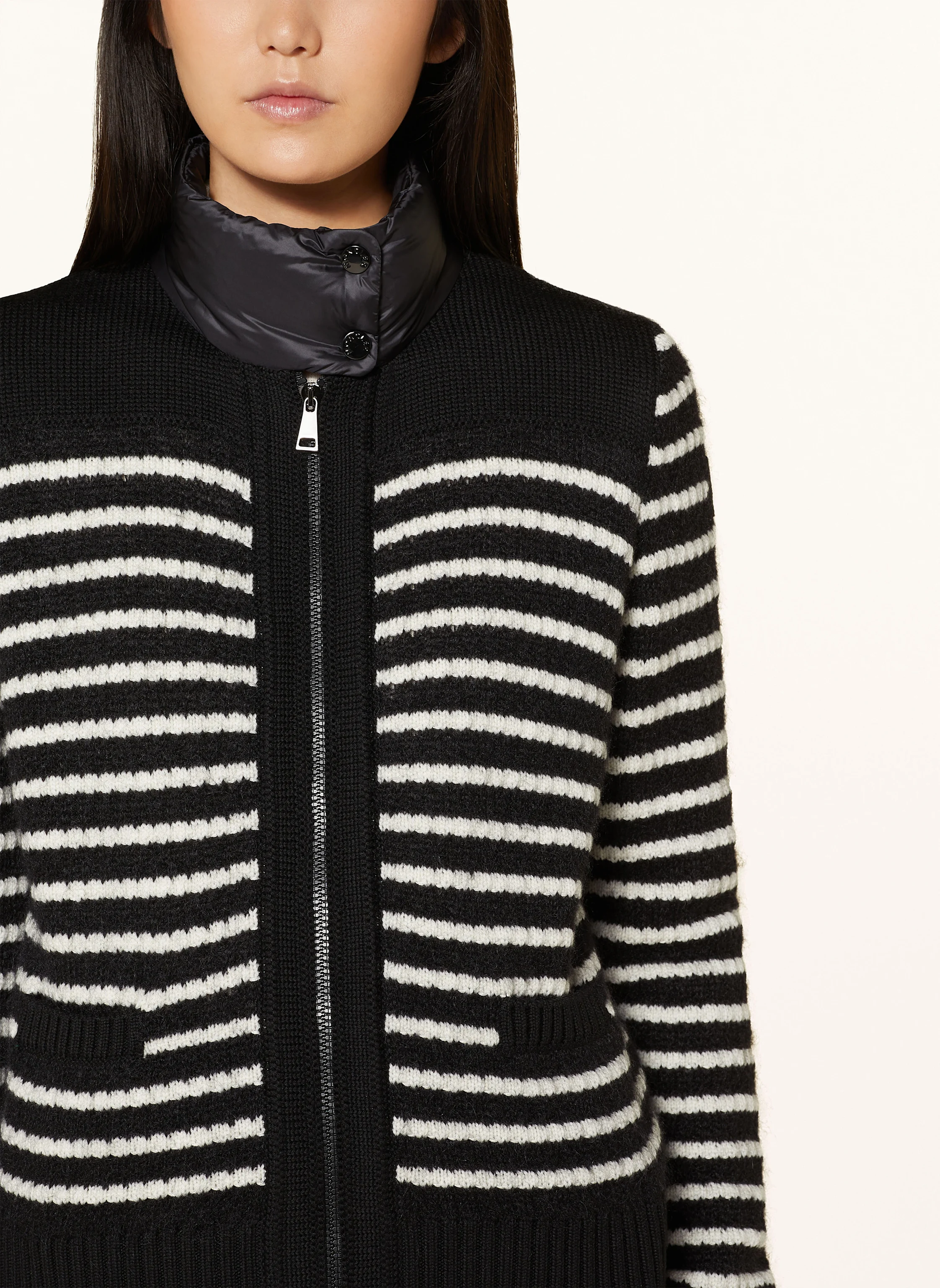 MONCLER Strickjacke TRICOT im Materialmix