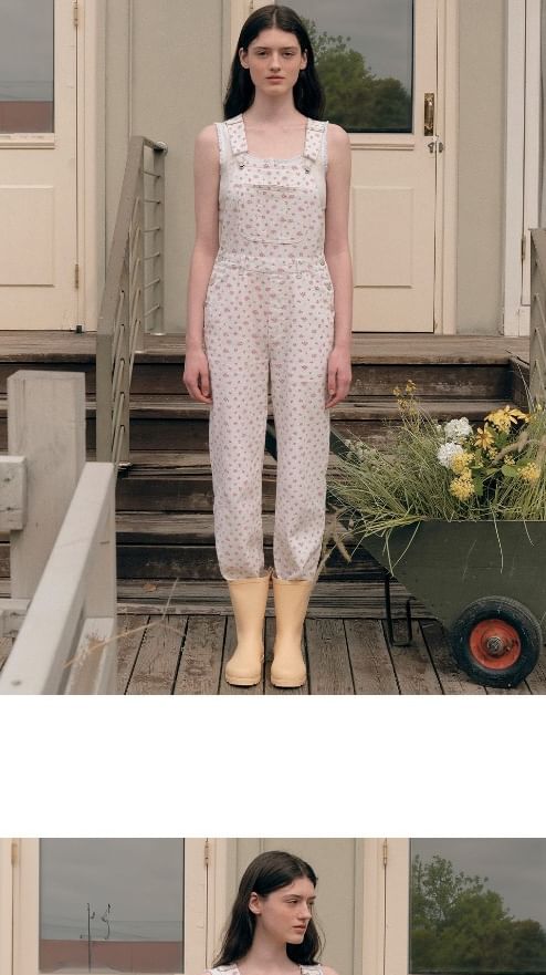 rolarola - Ditsy Flower Overall Pants (Wit)