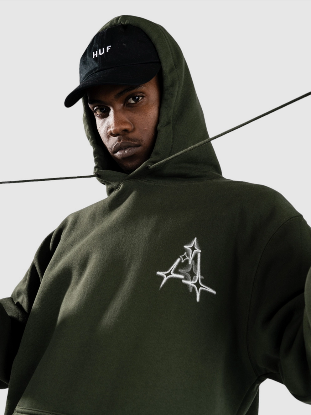 HUF Gleam P/O Hoodie hunter green