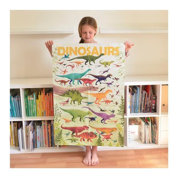 POPPIK Sticker Lernposter Dinosaurier