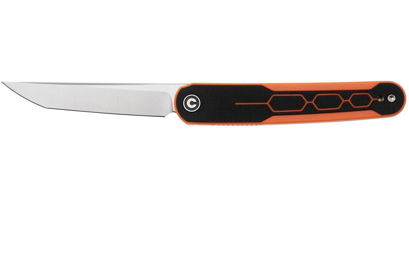 Civivi KwaiQ C23015-2 Satin Nitro-V, Milled Orange Black G10, zakmes