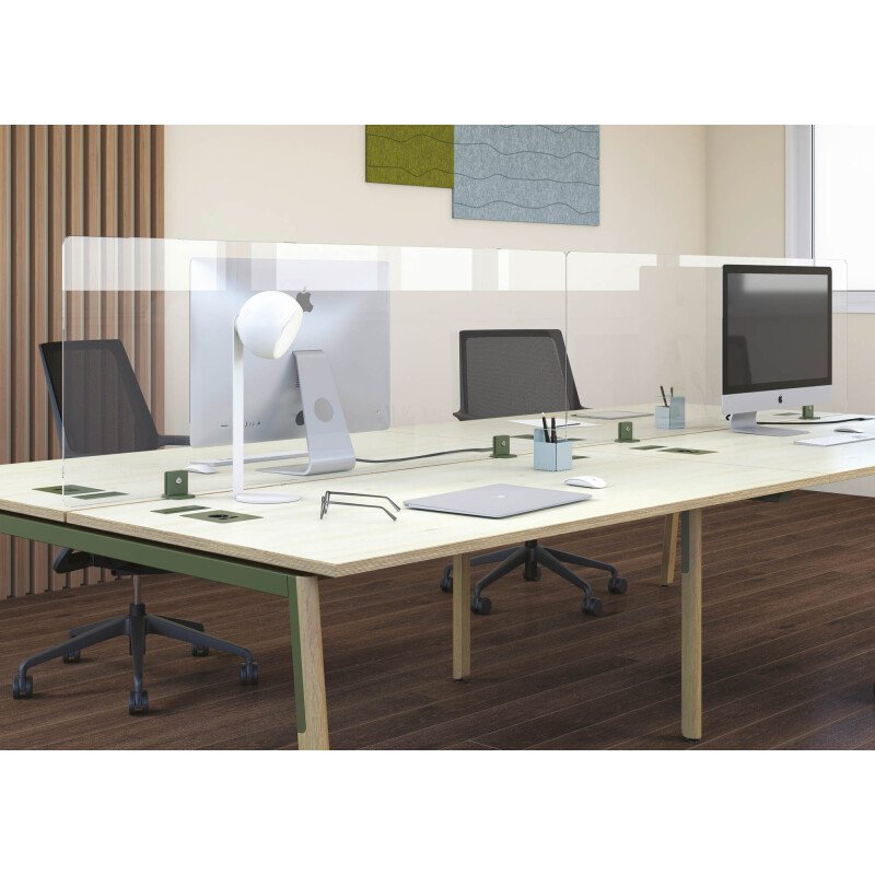 Jeu de pinces pour écran B-Zen verre - bureaux partagés