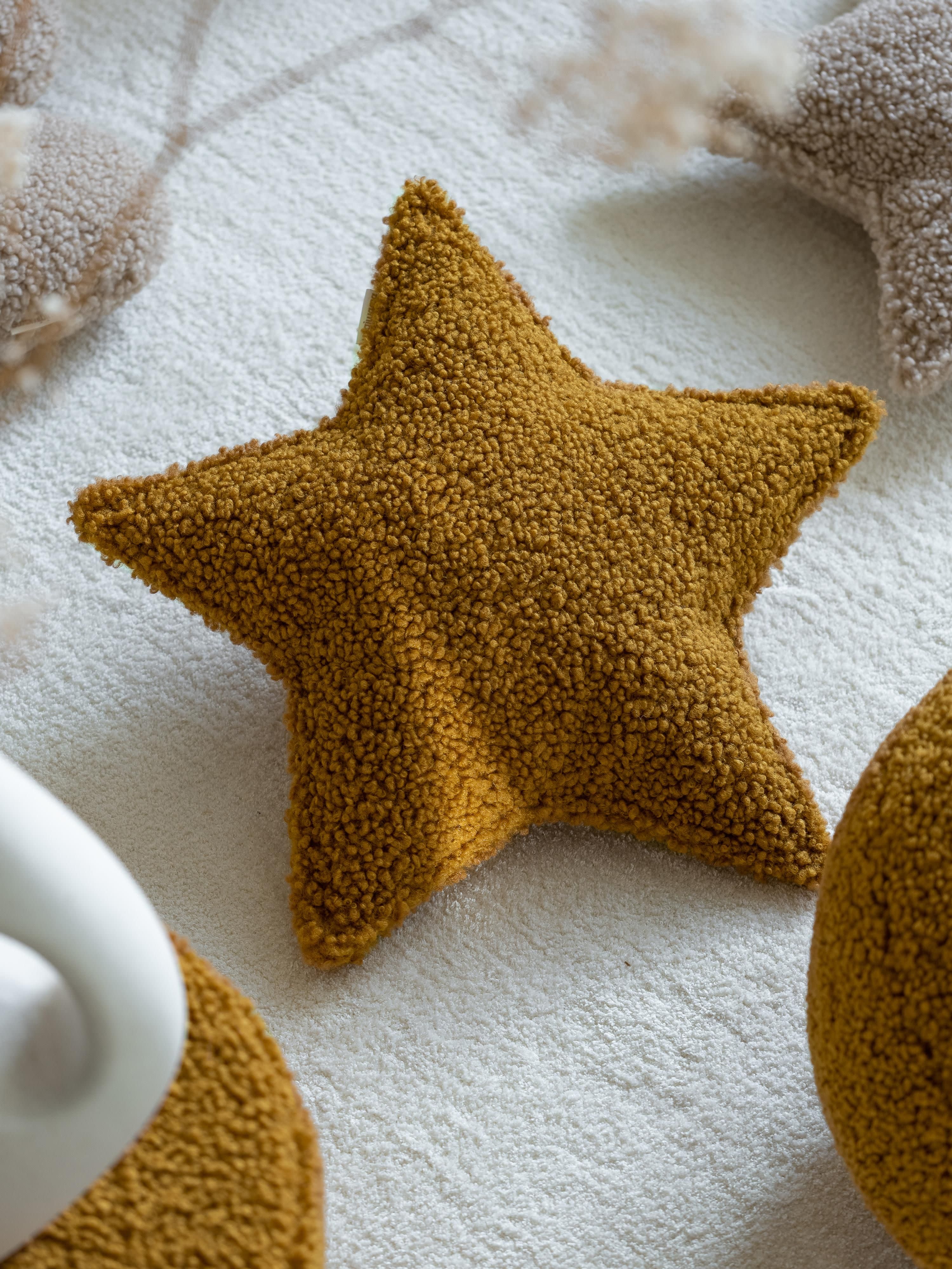 Kinderen teddy knuffelkussen Star