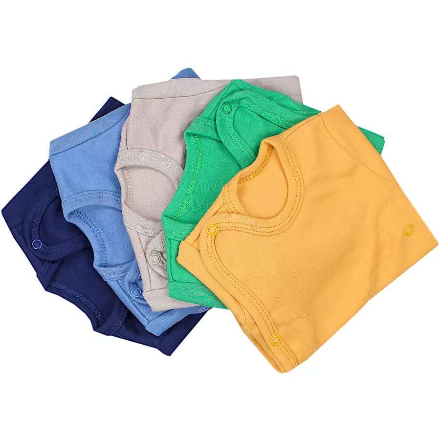 TupTam Baby Langarm Wickelbody im 5er Set gelb