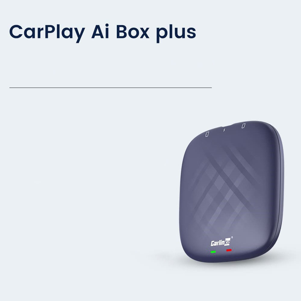 TBox Plus Smart Box Android 13 KFZ USB/USB-C Wireless Adapter für Apple CarPlay und Android Auto mit 5Ghz WiFi / GPS / BT 5.0 - Dunkelblau
