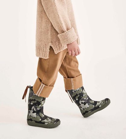 Bisgaard GummiStøvler - Army Grøn Camouflage