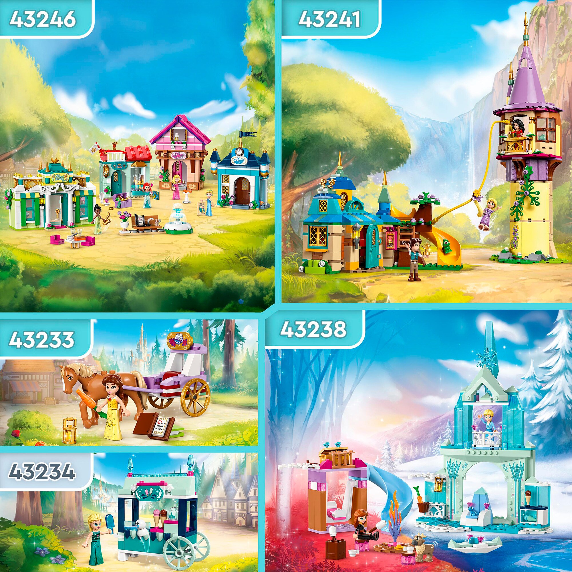 LEGO Konstruktionsspielzeug Disney Princess Belles Pferdekutsche