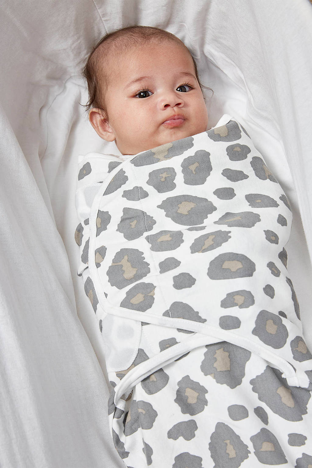 Heerlijk slapen, wel snel kapotswaddle 4-6 mnd Panter neutral