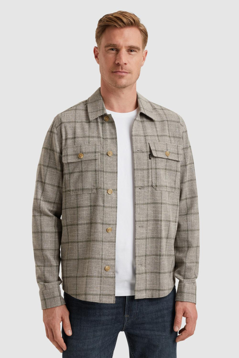 Vanguard taupe heren overhemd