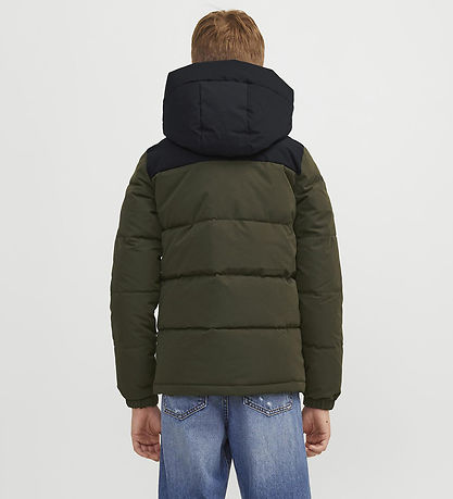 Jack & Jones Steppjacke - JJEOtto - Raisin/Black Blocking/Black