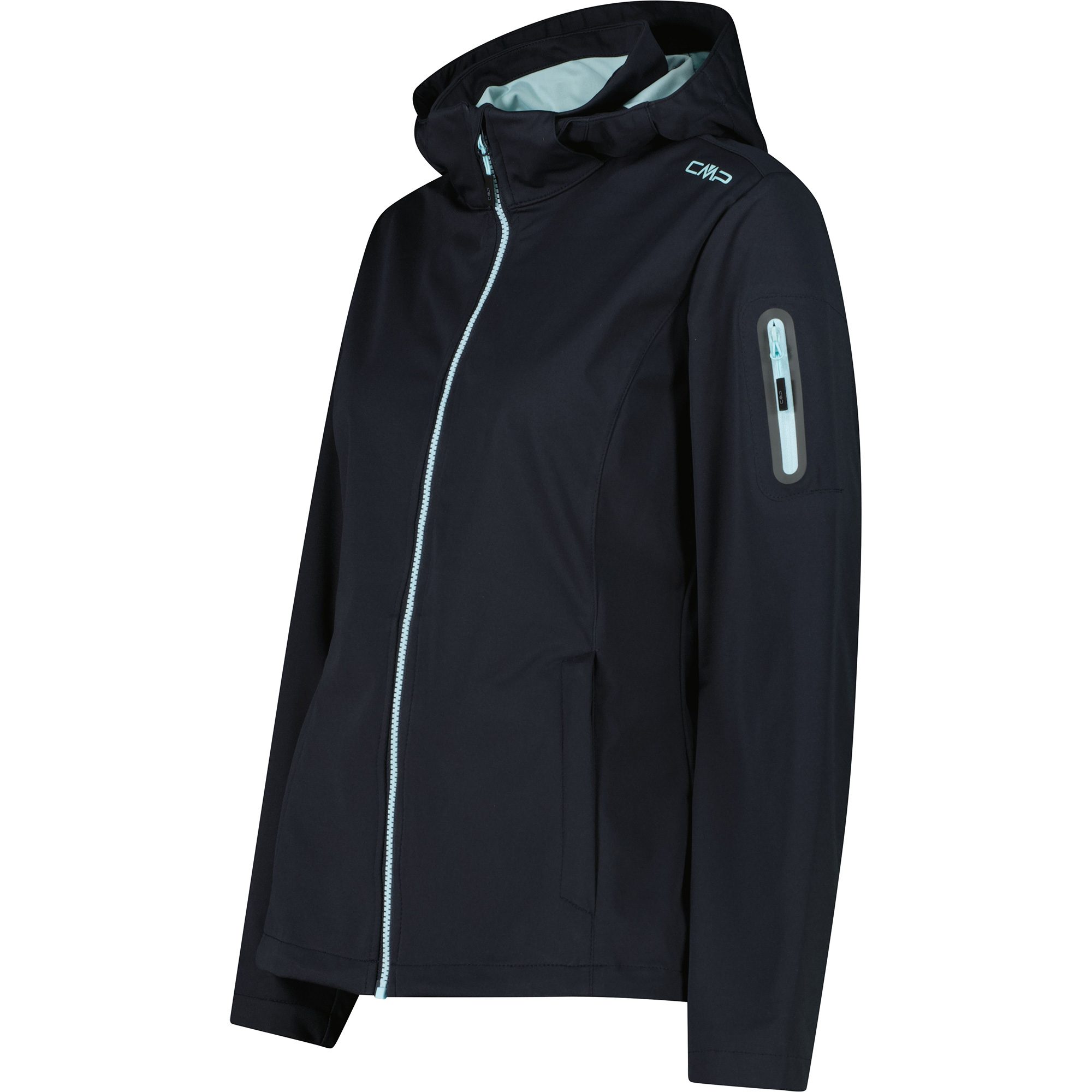 CMP Zip Hood Softshelljacke Damen anthrazit