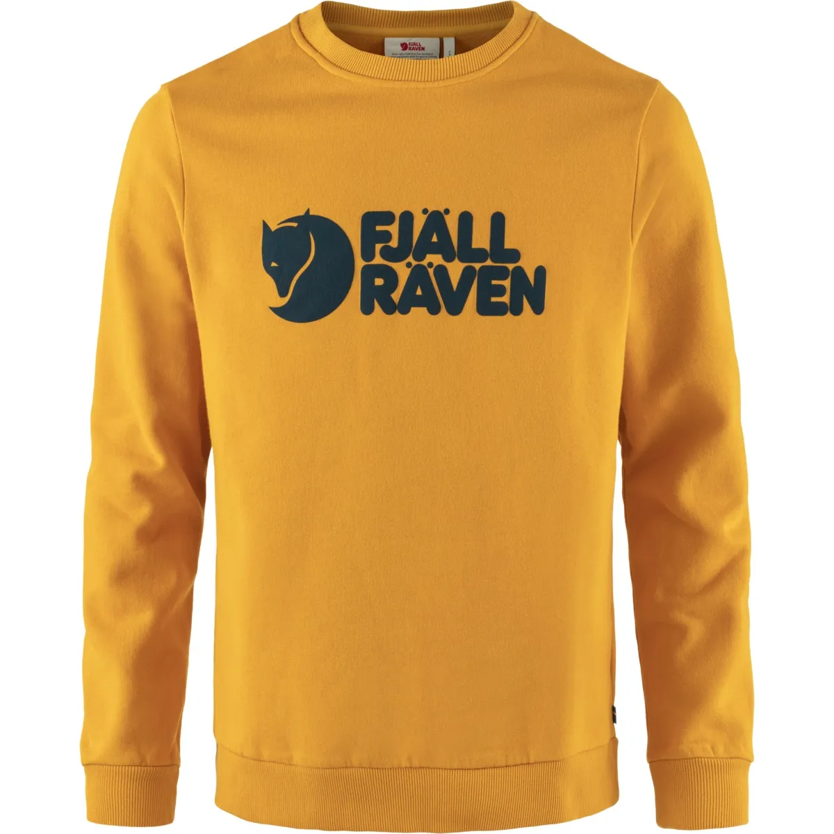 Fjällräven Men's Fjällräven Logo Sweater Mustard Yellow