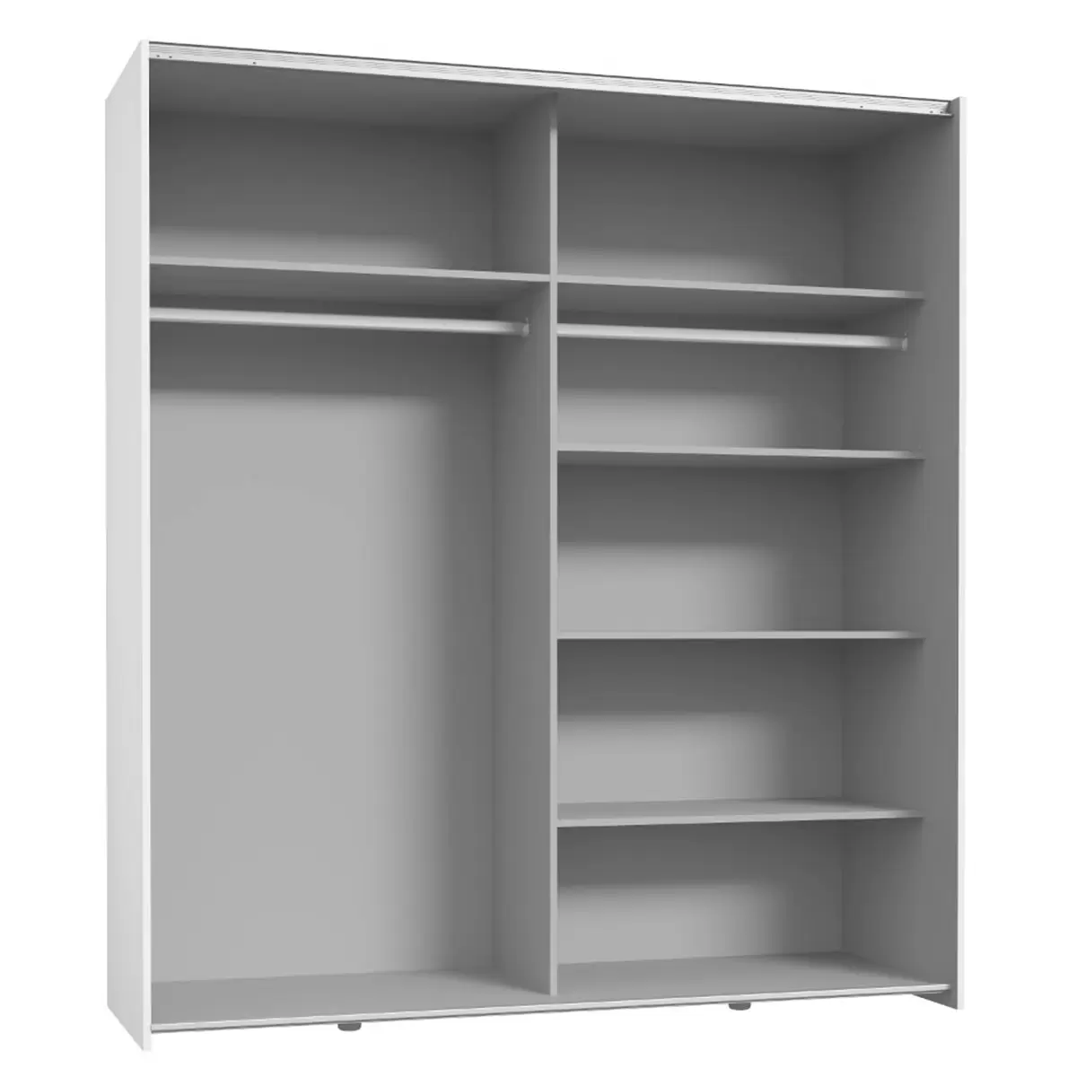Schwebetürenschrank 2-trg. Gais weiss