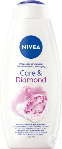 Nivea Care & Diamond Touch Bath Gel Douche Flacon 750ml
