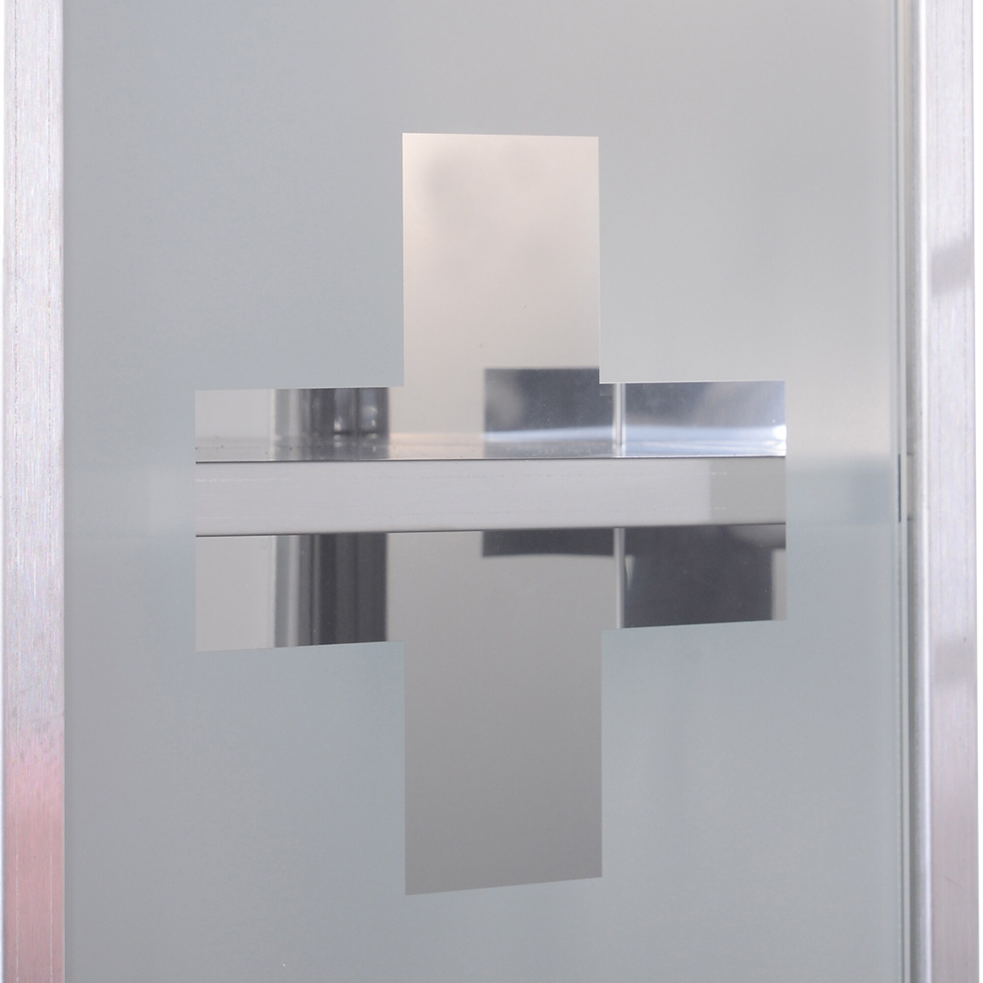 HOMCOM Medikamentenschrank mit 3 Fächer silber 25 x 12 x 48 cm (LxBxH)