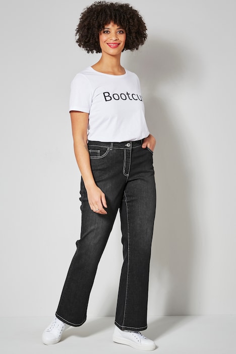 Bootcut-Jeans, Stretchkomfort, 5-Pocket, mit Schlag