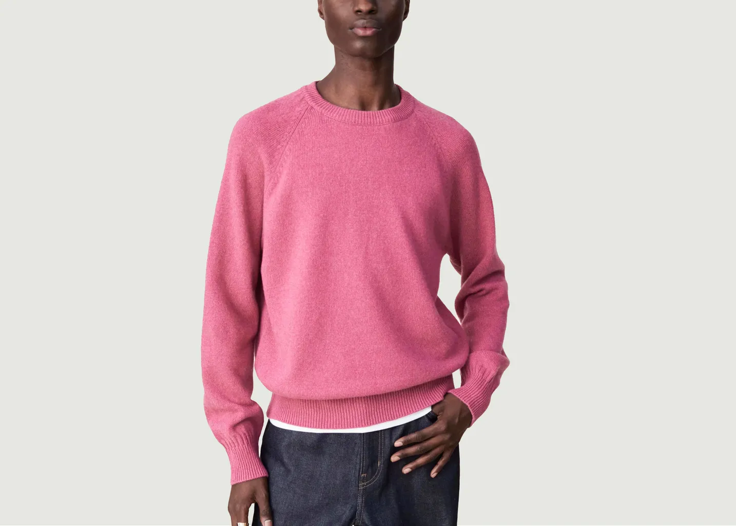 Pull Col Rond En Cachemire Tricot