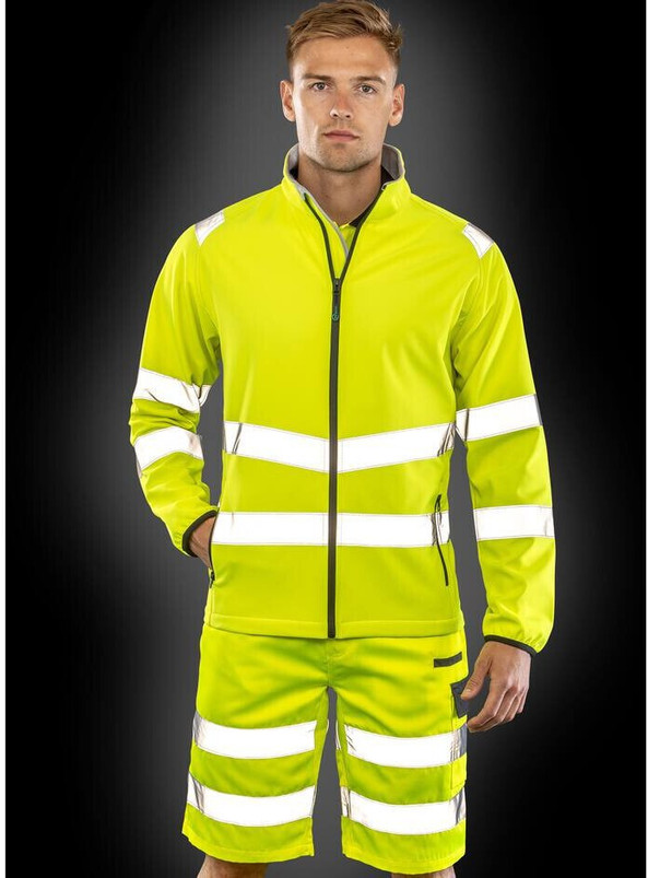 RESULT RS505X - Veste Softshell 2 couches haute visibilité