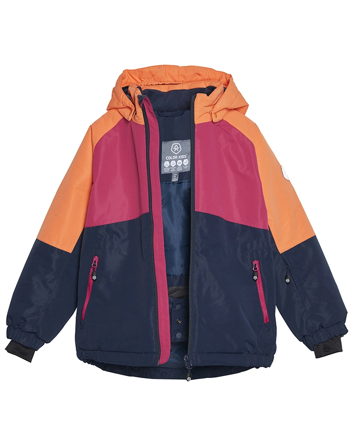Funktions-Winterjacke SNEDRIVE in pink/dunkelblau