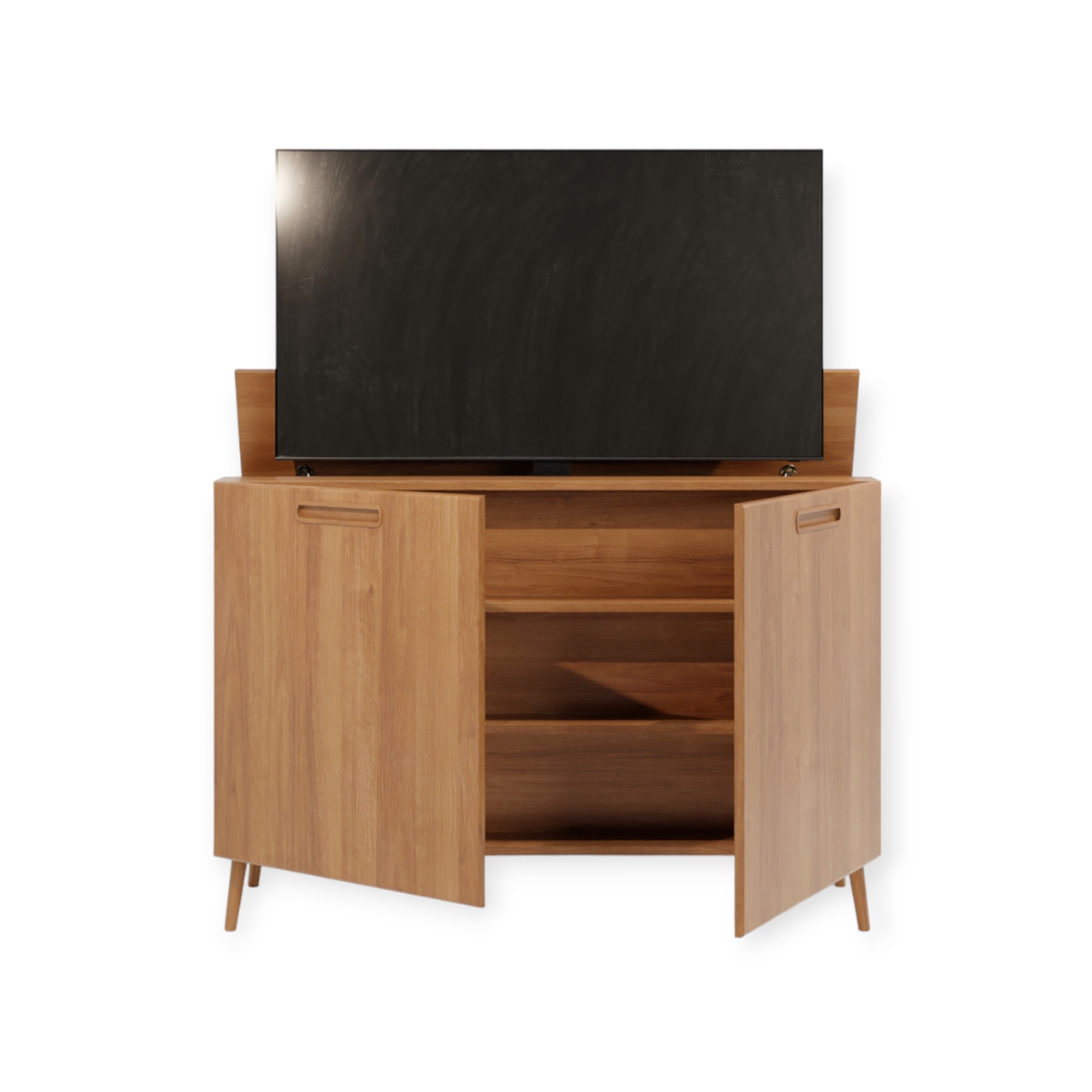 TV lift meubel Scandinavian 55 inch 2 deurs