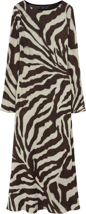 MANGO DRESS. -- ALEGRA Brown