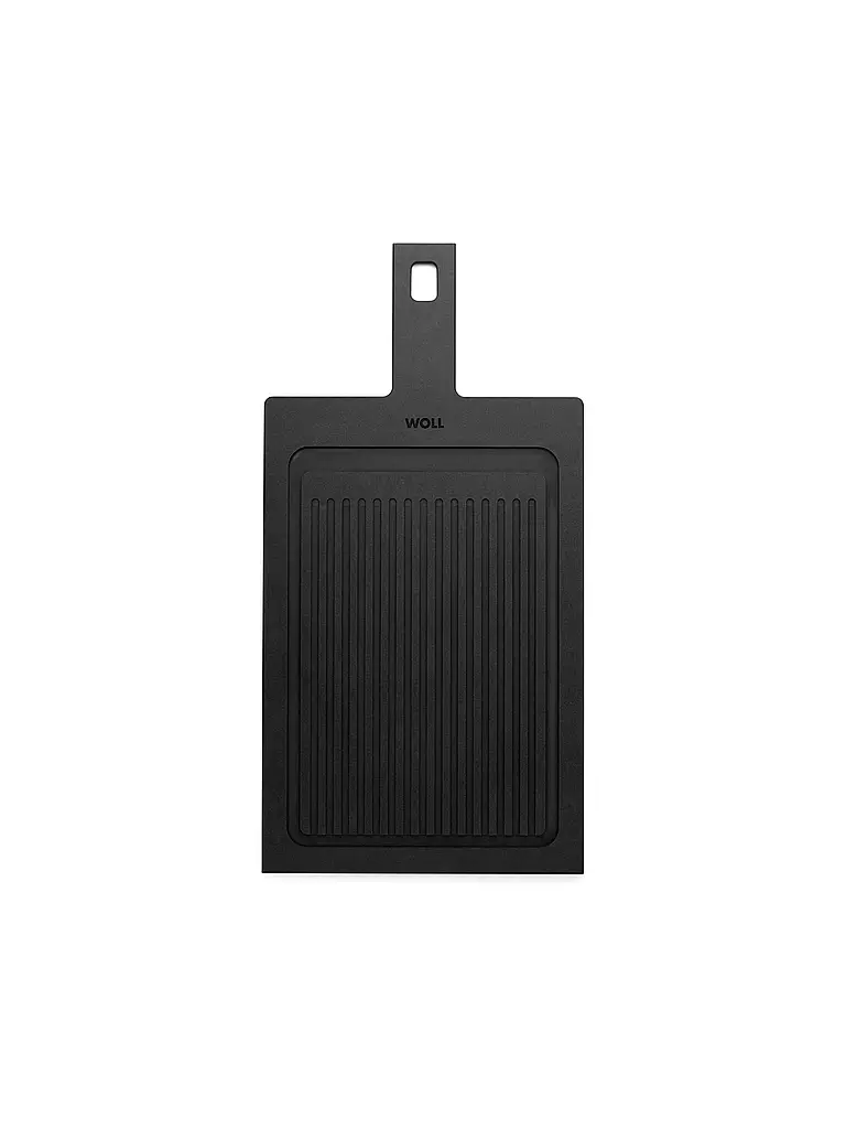 WOLL Schneidebrett CUT and SERVE 49x25cm Schwarz mit Rillen schwarz