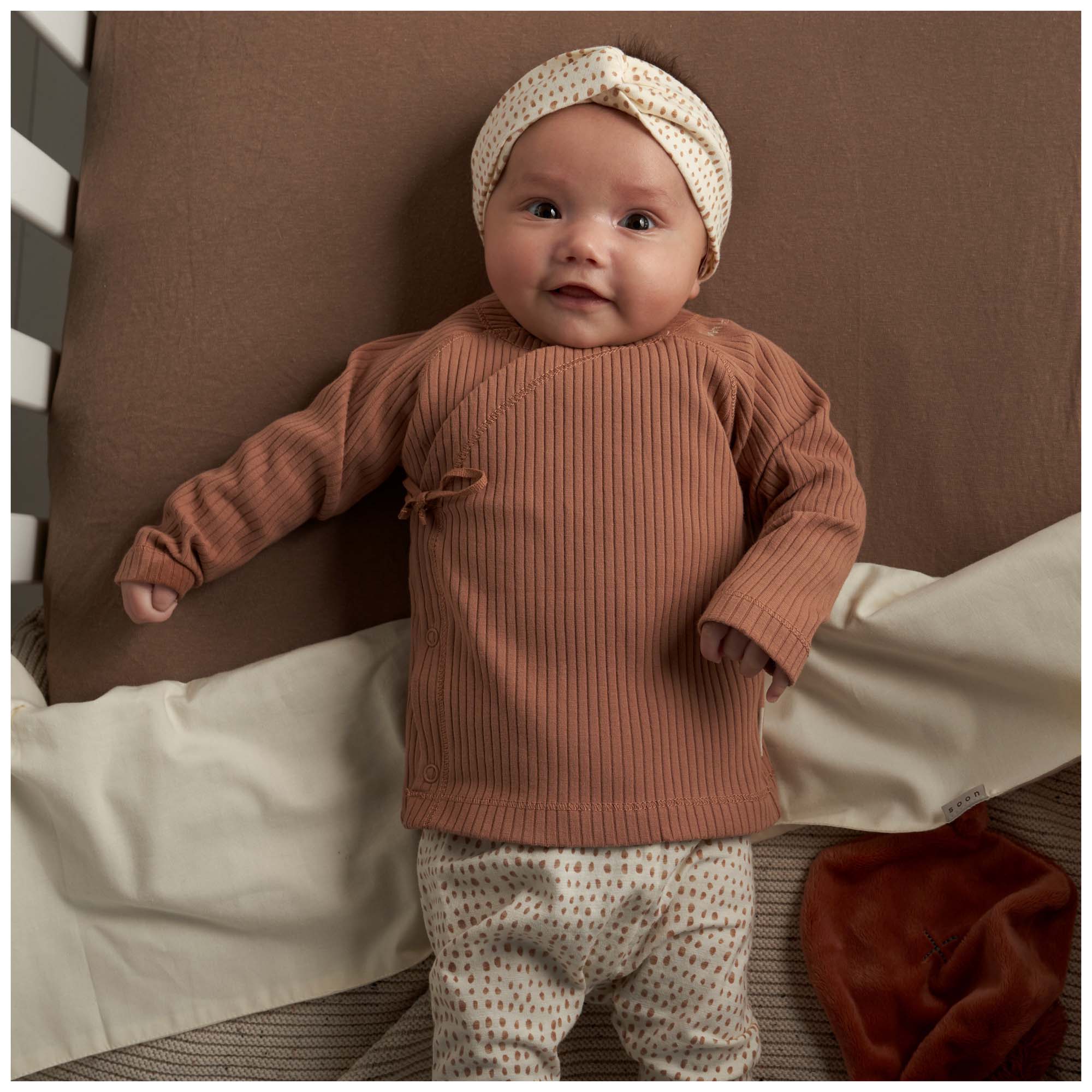 Prénatal newborn haarband 2-pack   beige