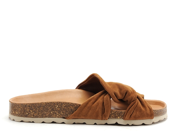 Verbenas mules et sabots plats femme roma marron
