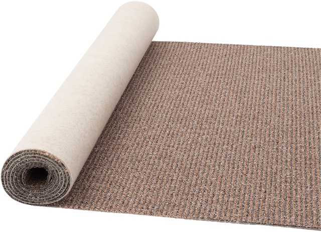 my home Teppichboden »Ruva, Schlinge« rechteckig 6 mm Höhe strukturierte Oberfläche, Breite 400 cm, strapazierfähig, Wohnzimmer