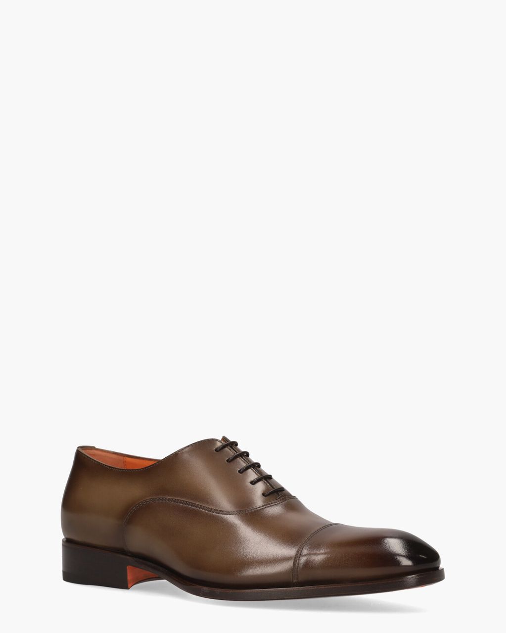 Santoni 12474 Bruin Heren Veterschoenen