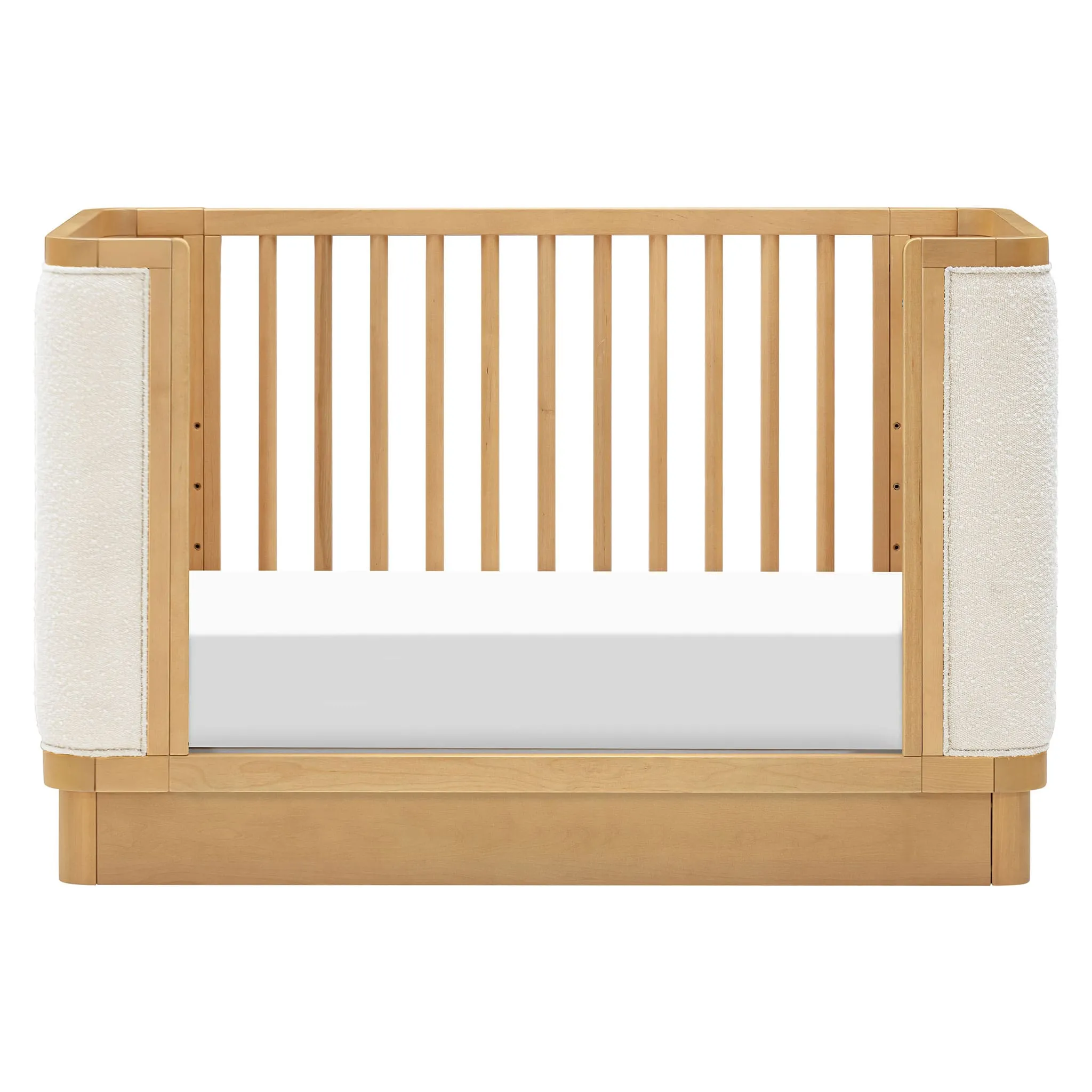 Babyletto Couchette Convertible 4-en-1 Bondi avec Kit de Conversion pour Lit pour tout-petit - Miel avec boucle ivoire