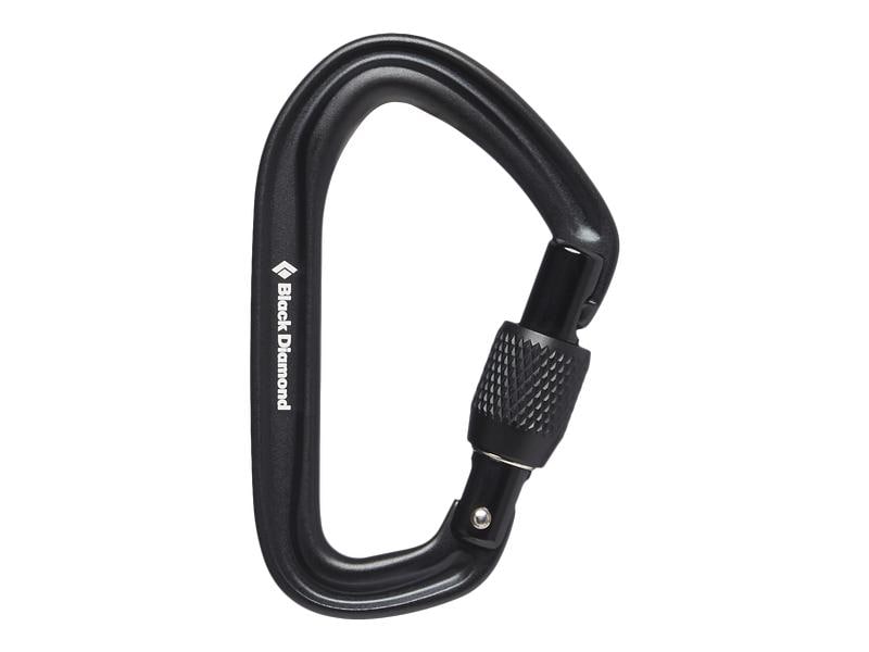 Black Diamond Karabiner Hotforge Screwgate Schwarz Verriegelungskarabiner