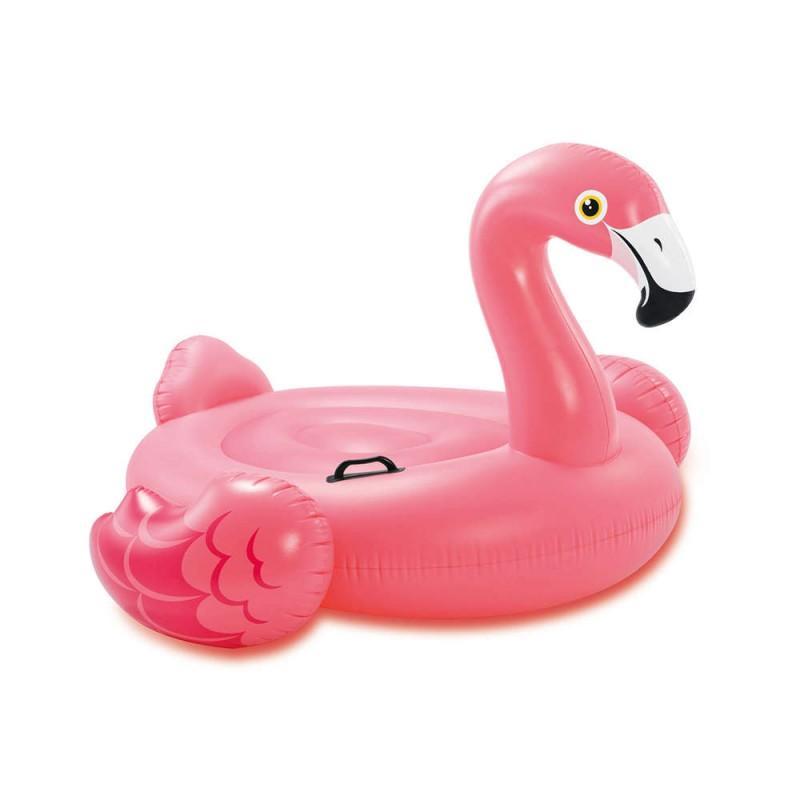 FLAMANT ROSE A CHEVAUCHER