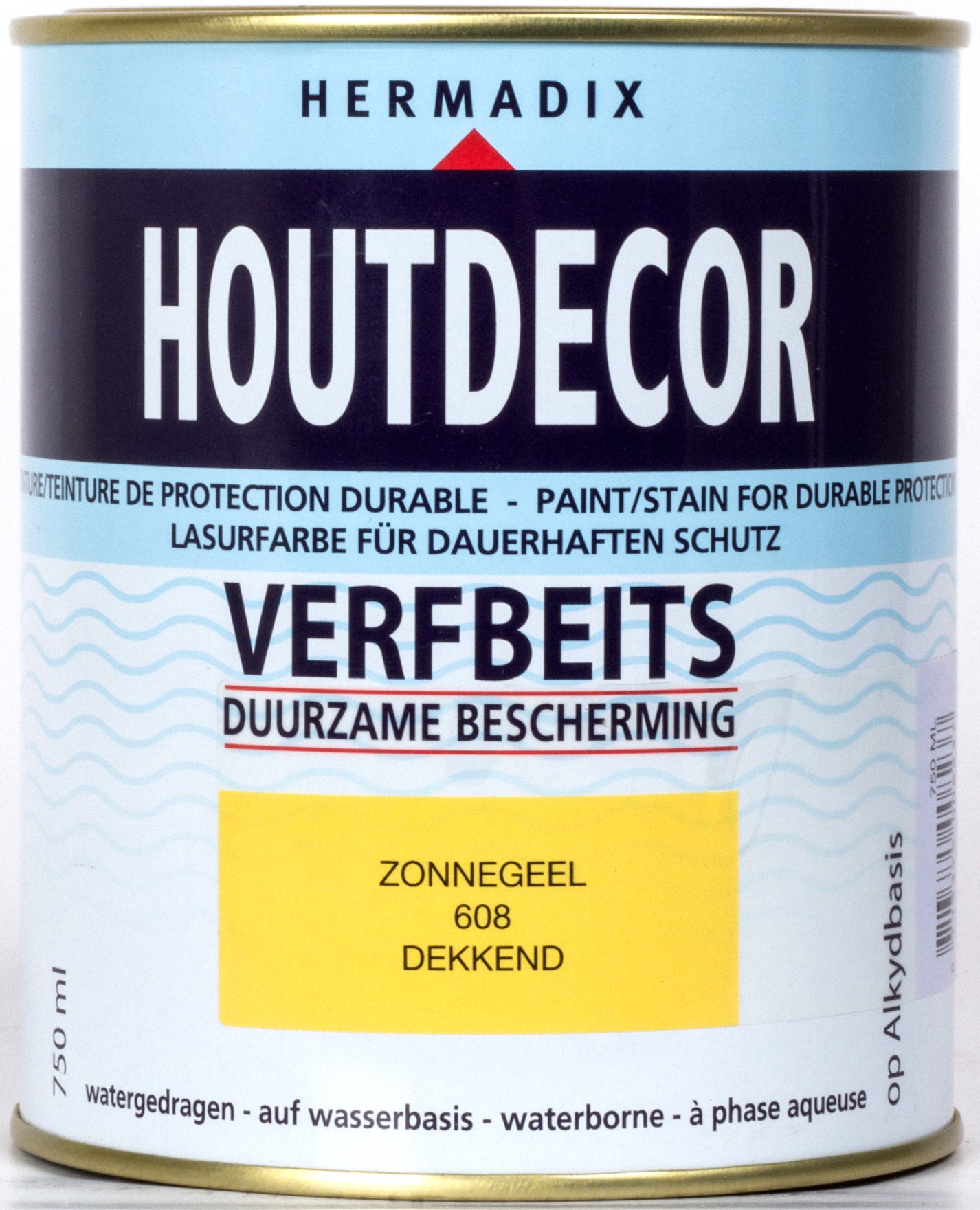 Hermadix Houtdecor zonnegeel 750 ml