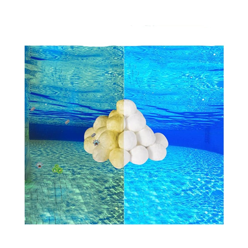 (700g) Pool Filter Bälle Wiederverwendbare Polysphere Kugeln für Sandfilter Pumpe - Weiss