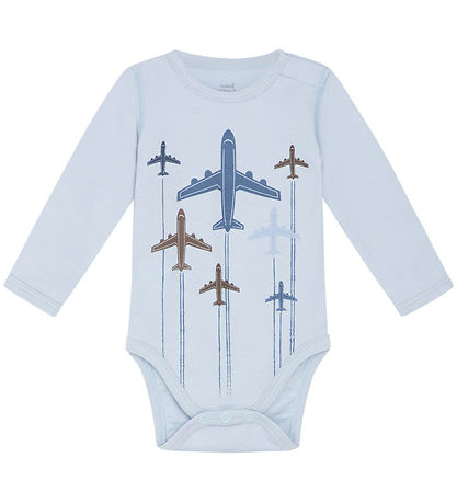 Hust and Claire Body L/æ - Wolle/Bambus - Baloo - Cloud Blue m.